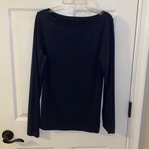 NEVER WORN boatneck navy blue medium tall gap shirt